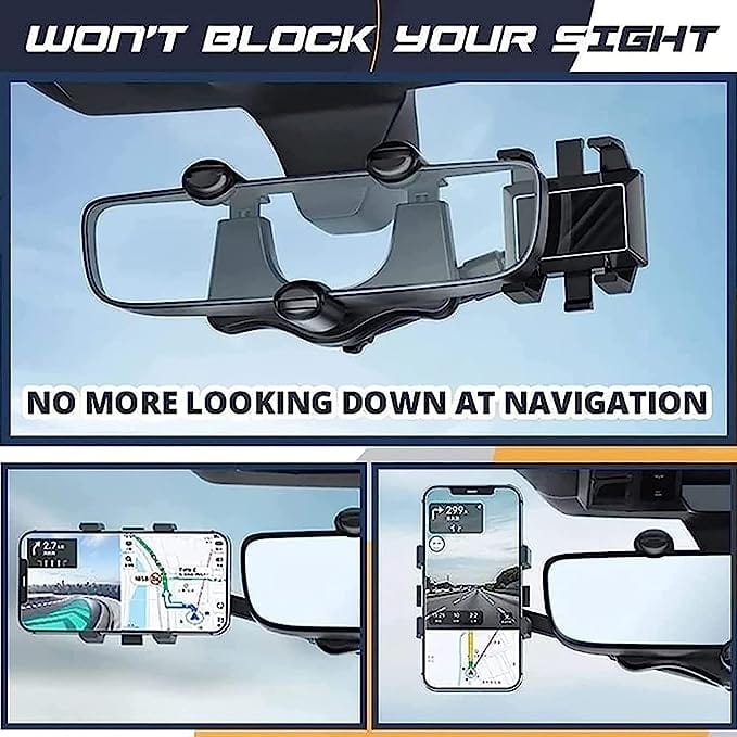 Mobile Stand Phone Holder Mobile Phone Holder Stand Cell Clip Holder - Verzo™️ Verzo™️ Rearview Mirror Phone Holder Zaavio®