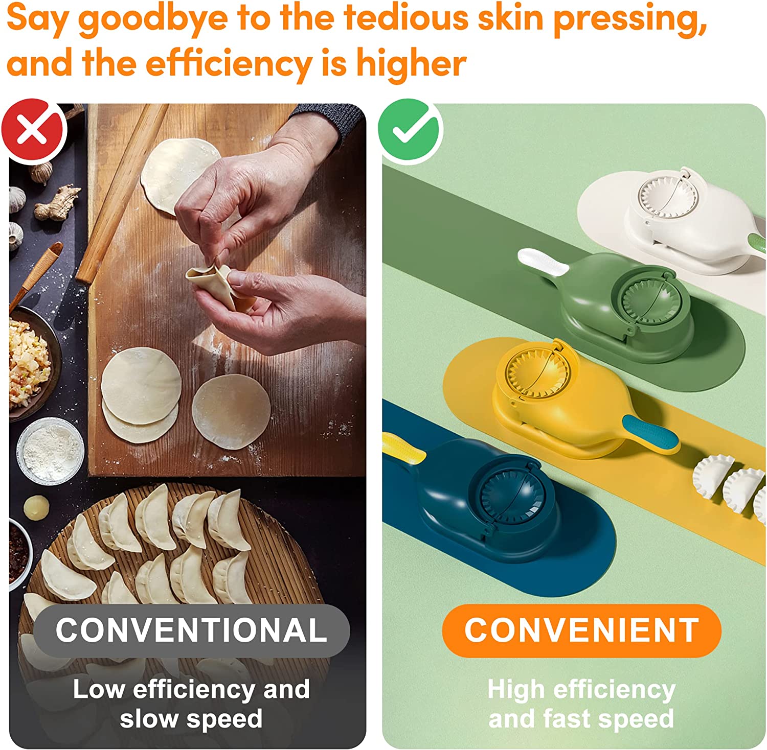 Momos Making Machine Dumpling Maker 2 in 1 Dumpling Mould Press 2-in-1 Dumpling Maker