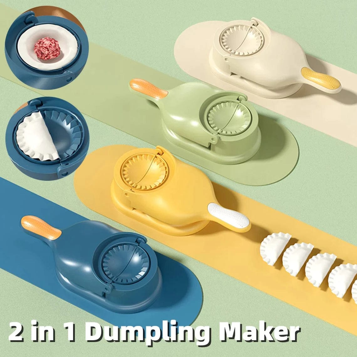 Momos Making Machine Dumpling Maker 2 in 1 Dumpling Mould Press 2-in-1 Dumpling Maker