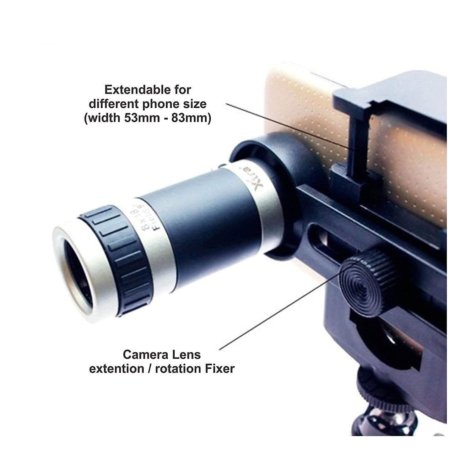 Mono Cular Telescope Lens Vision Monocular Telescope Binoculars Large Size with Phone Stand Monocular Telescope