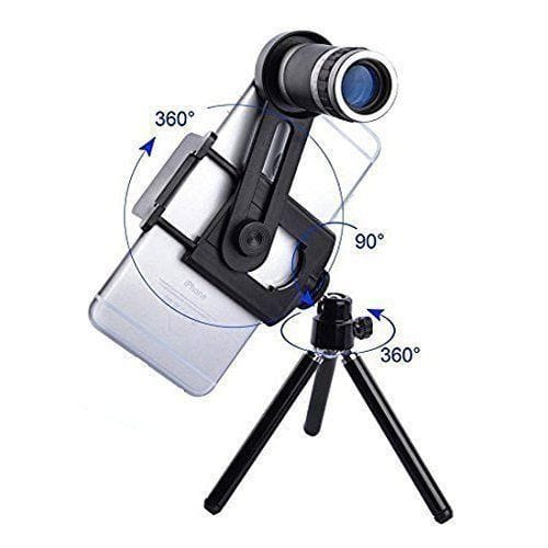 Mono Cular Telescope Lens Vision Monocular Telescope Binoculars Large Size with Phone Stand Monocular Telescope