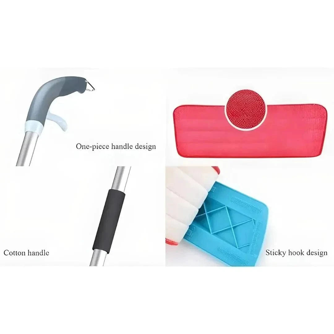 Mopify™️ | Tile Cleaner Bathroom Floor Cleaning Brush Kitchen Mop Brush Wiper Mopify™ Floor Cleaning Mop Stick with Spray Bottle Zaavio®