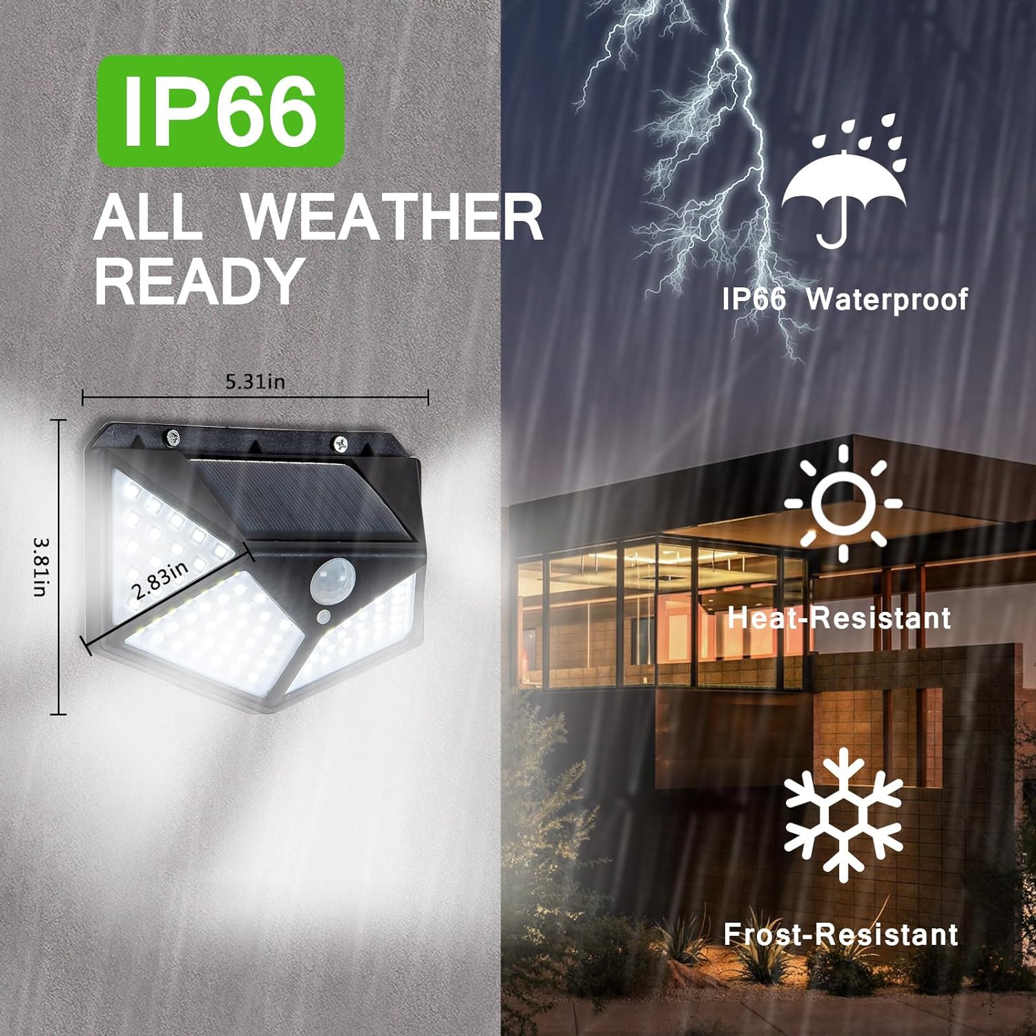 Motion Sensor Solar Outdoor Durable LED Light - Solariska™️ Pro Solariska™️ Pro Zaavio®