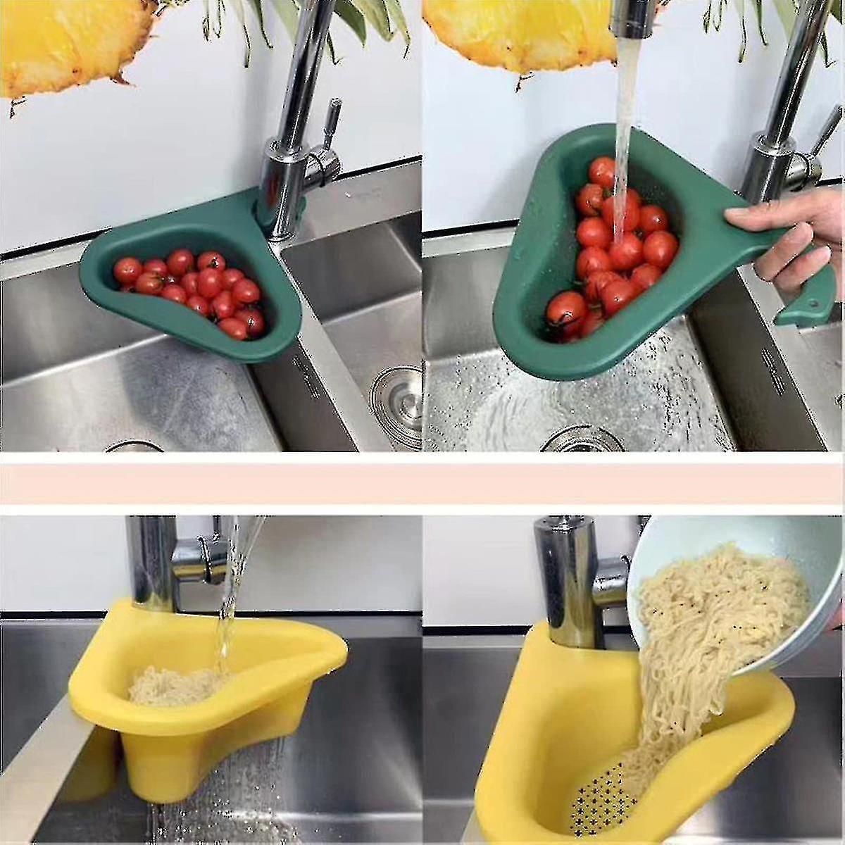 Multipurpose Kitchen Sink Organizer Corner Dish (Set of 3) Multipurpose Kitchen Sink Organizer Corner Dish (Set of 3)