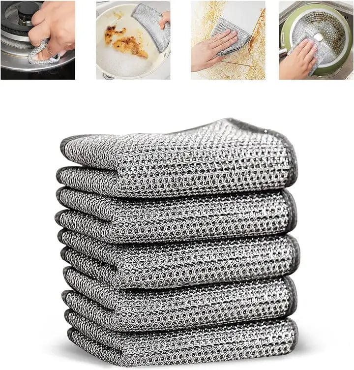 Multipurpose Wire Dishwashing Rags Pack of 5 Multipurpose Wire Dishwashing Rags
