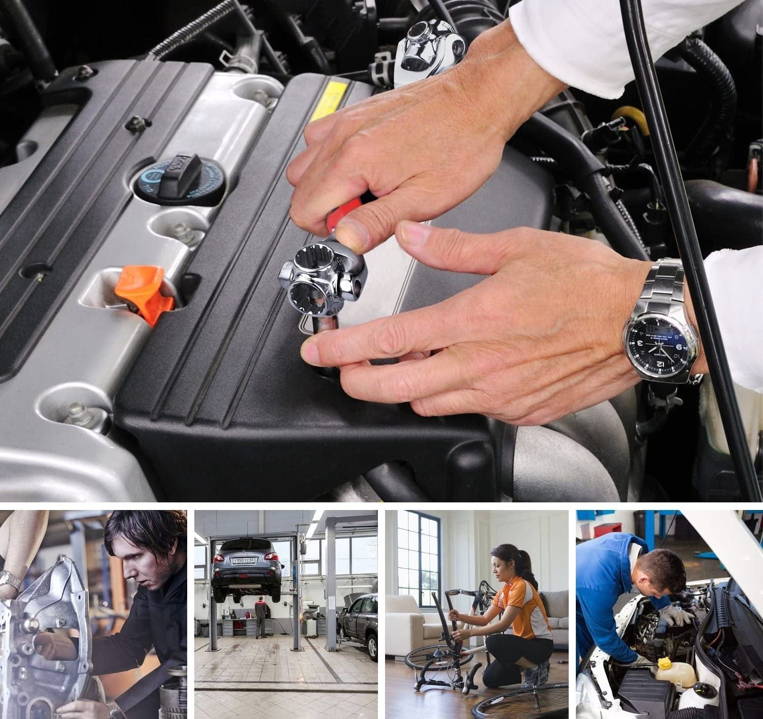 Multipurpose Wrench Tool Adjustable All in One Wrench 48 in 1 48-in-1 Universal Wrench