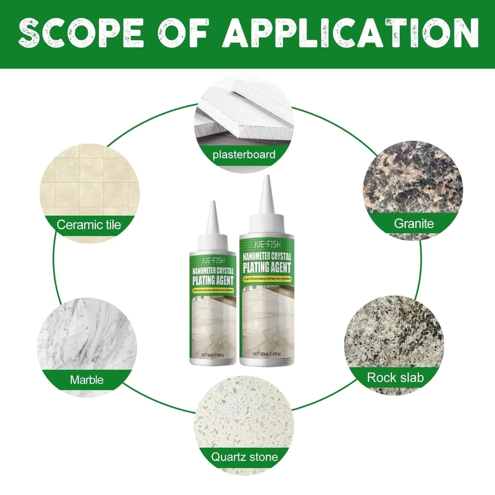 Nano Crystal Coating Agent (BUY 1 GET 1 FREE) | Marble And Tile Polishing Furniture Coat Products Stone Ceremic Nano Crystal Coating Agent