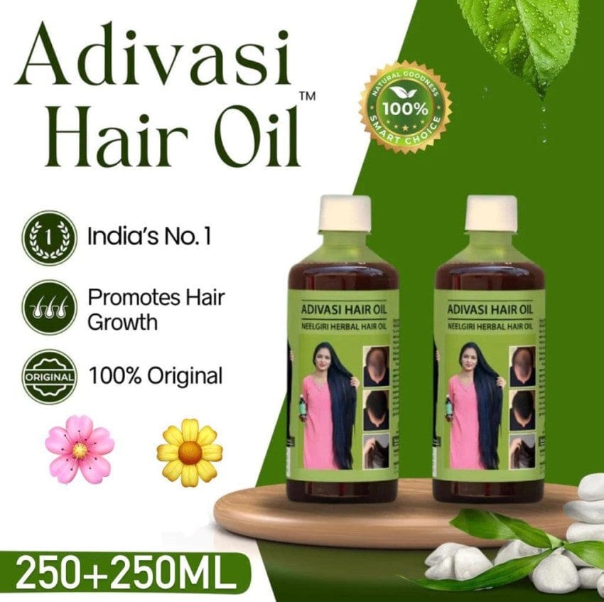 Natural Herbal Hair Oil (Buy 1 Get 1 Free) Natural Adivasi Herbal Hair Oil (Buy 1 Get 1 Free)