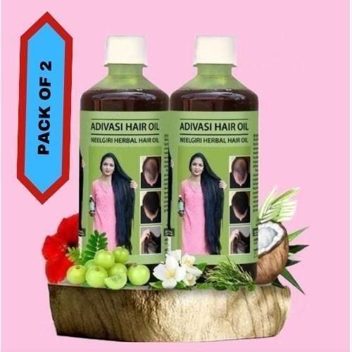 Natural Herbal Hair Oil (Buy 1 Get 1 Free) Natural Adivasi Herbal Hair Oil (Buy 1 Get 1 Free)