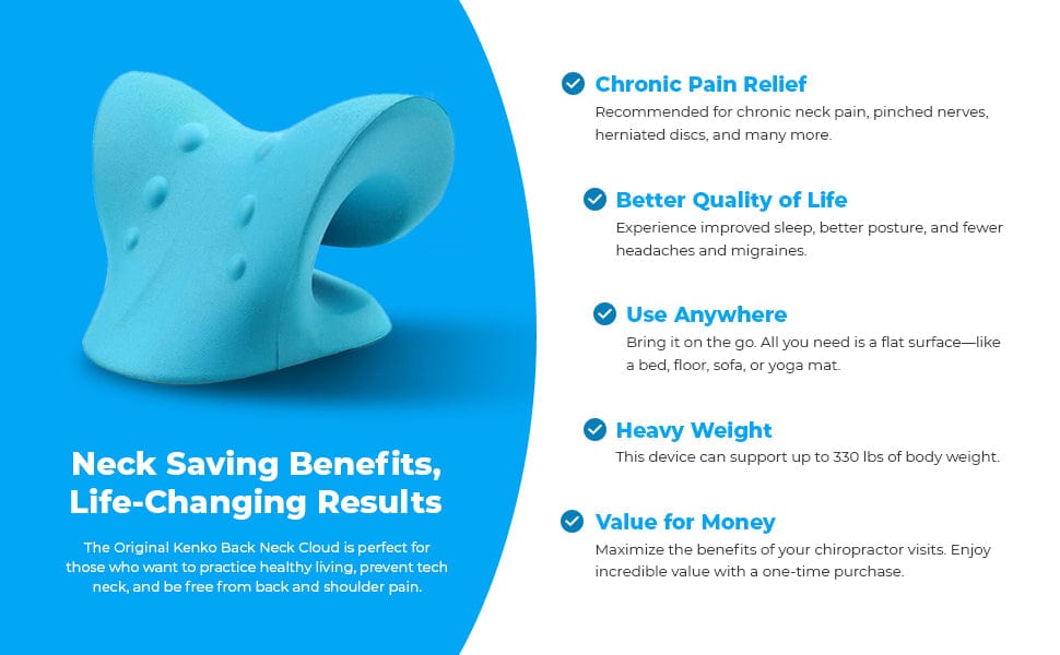 Nekrest™ | Cervical Pain Neck Pillows Cervical Pillow For Neck Pain Large Nekrest™ Neck Stretcher Zaavio®