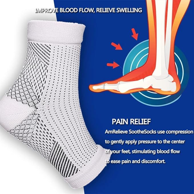 Neuropathy Socks | Ankle Support Brace Binder Compression Socks Neuropathy Foot Socks Neuropathy Socks (Set of 2)