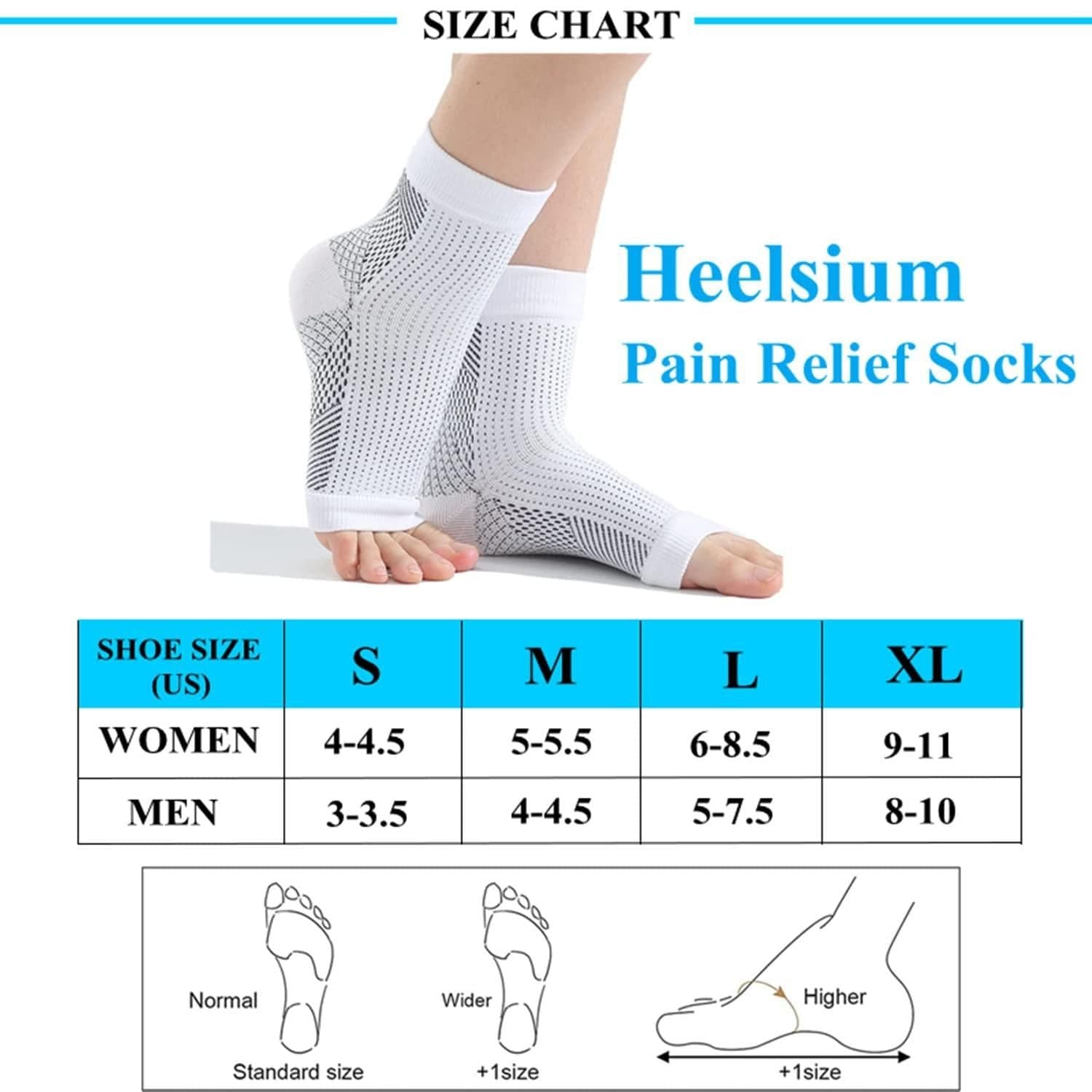 Neuropathy Socks | Ankle Support Brace Binder Compression Socks Neuropathy Foot Socks Neuropathy Socks (Set of 2)