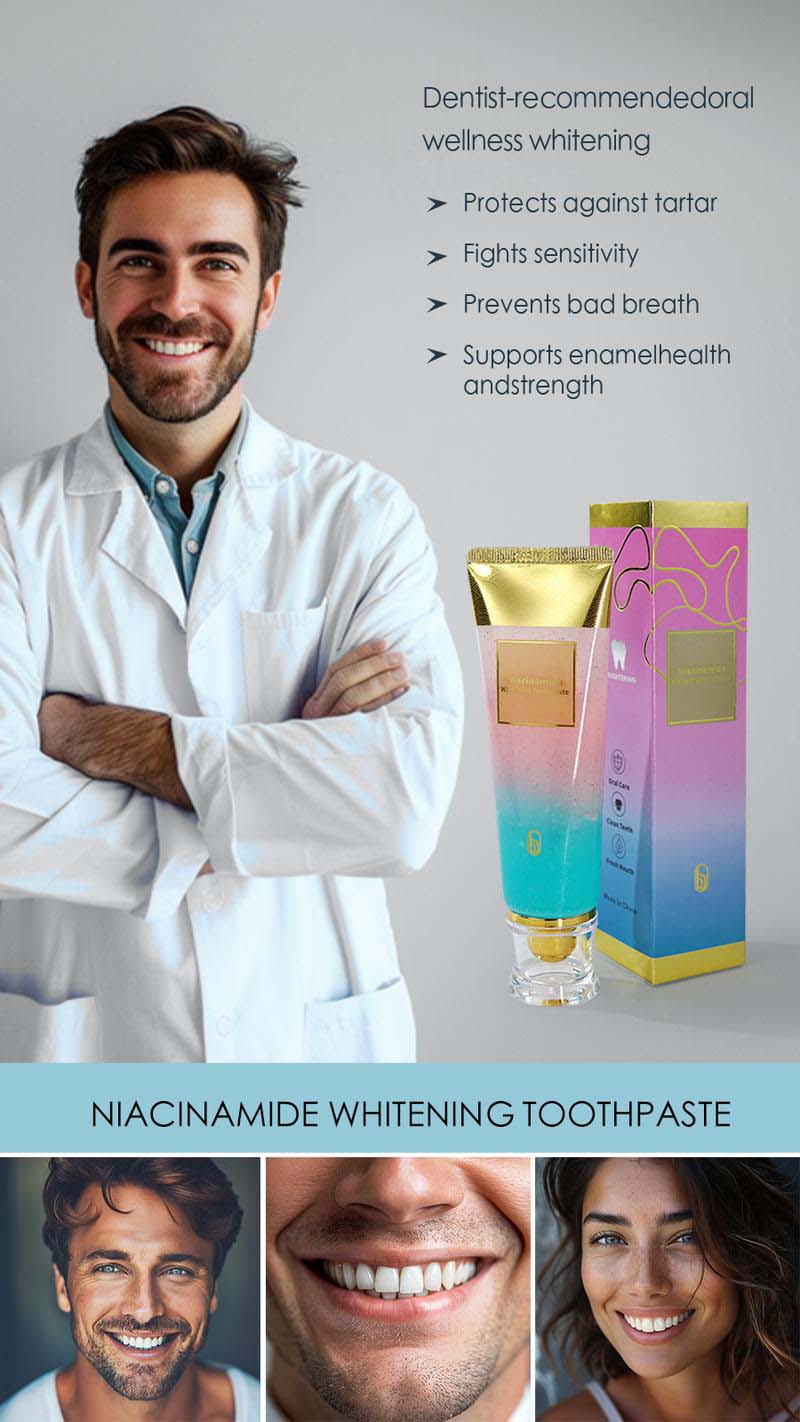 Niacinamide Triple Whitening Toothpaste (Set of 2)| Tooth Paste Teeth Whitening for Sensitive Teeth Whiter Oral Care Niacinamide Triple Whitening Toothpaste (Set Of 2)