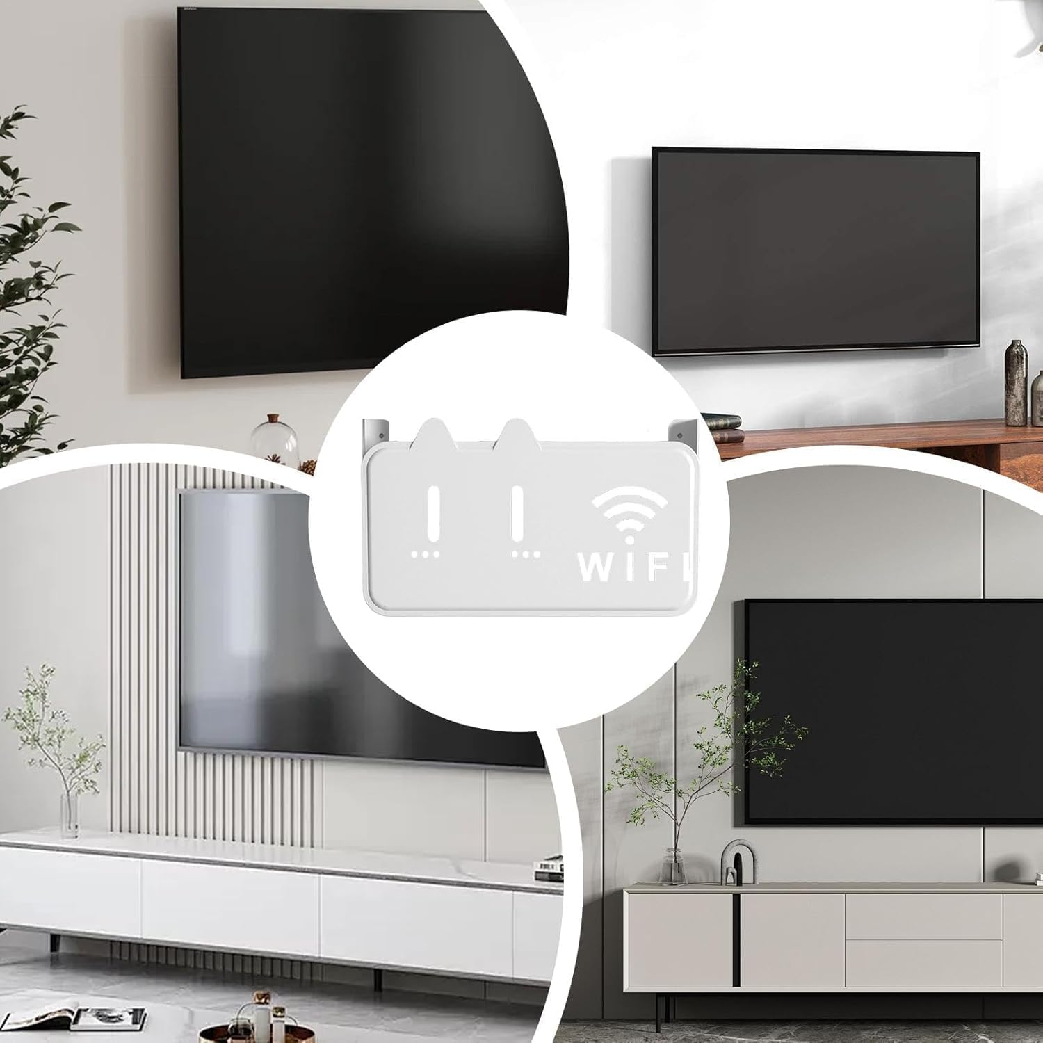 WiFi Router Storage Box with Wall Mount