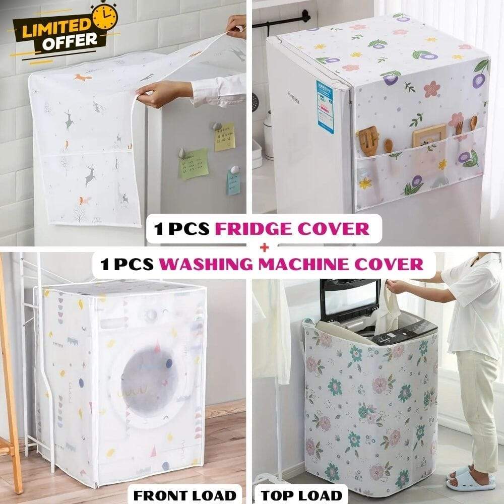 Washing Machine & Fridge Covers Combo