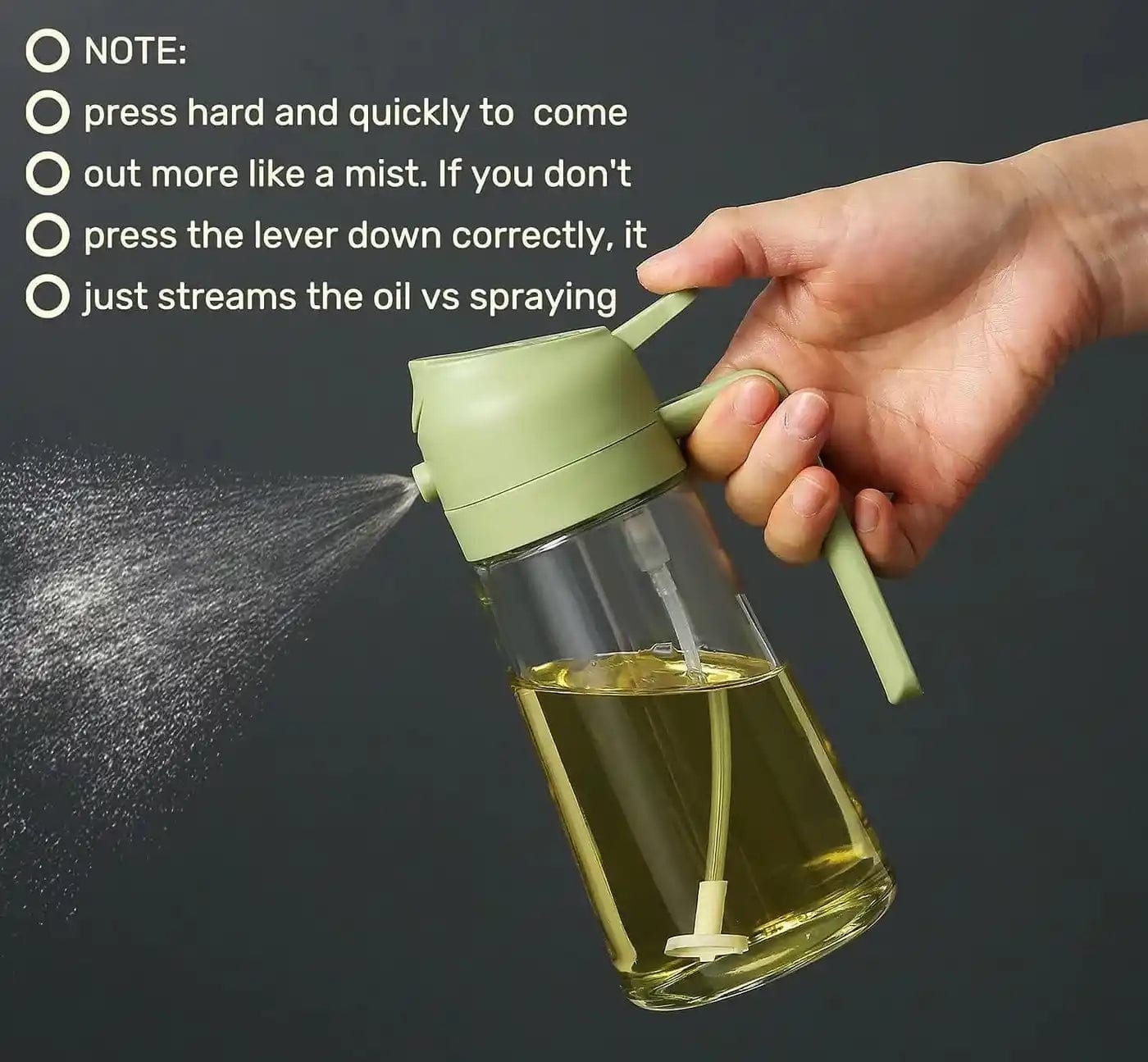 Oil Dispenser Cooking Food Canister Container Oil Bottle For Kitchen - Oil Dispenser And Sprayer Large 500ml Oil Dispenser And Sprayer