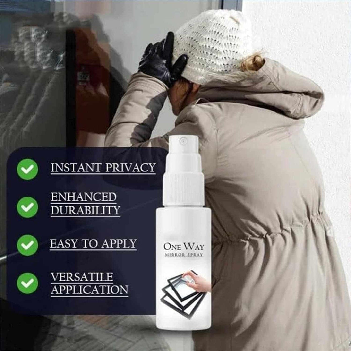 One Way Mirror Spray (Pack of 2) One Way Mirror Spray (Pack of 2) Zaavio®