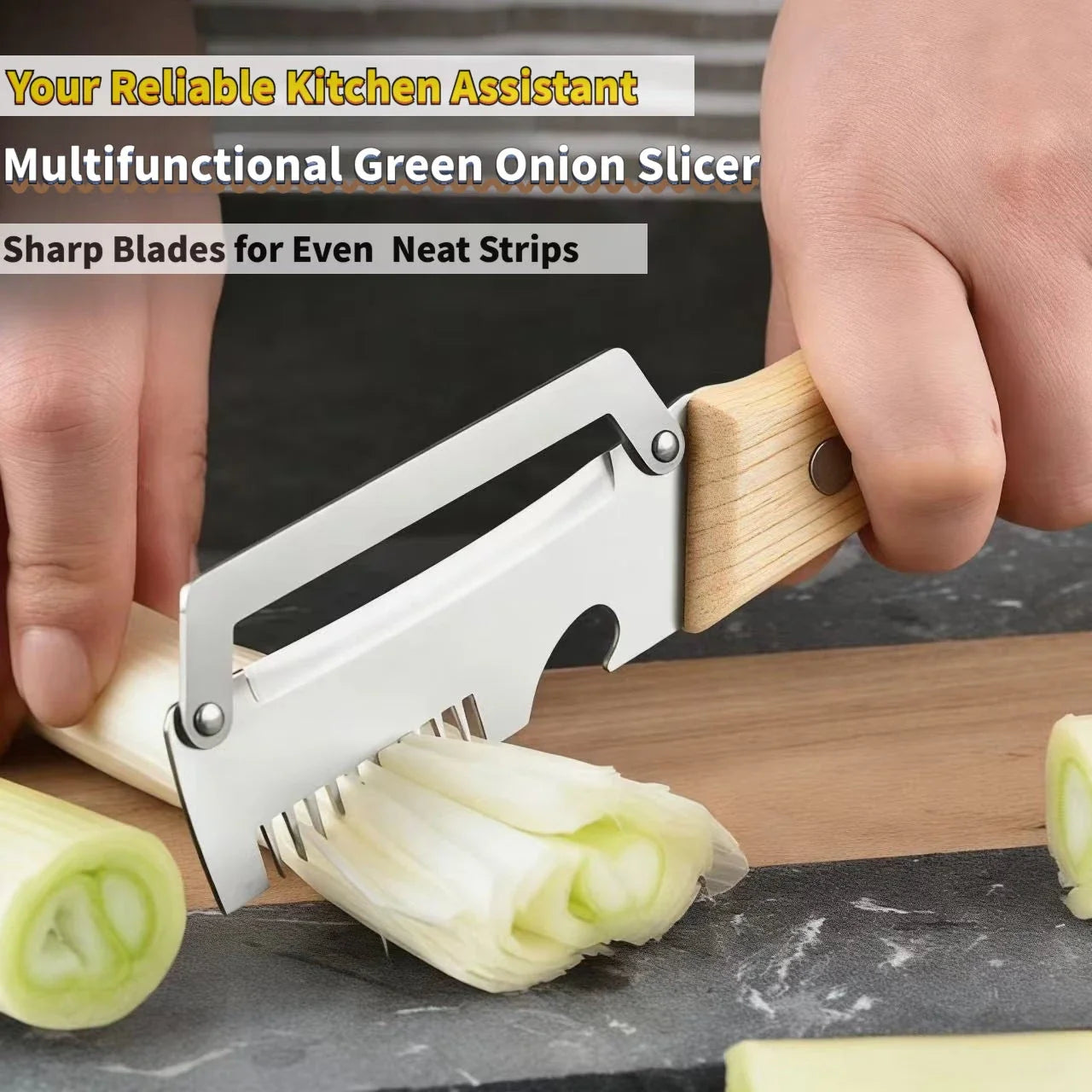 SliceGrip Pro Stainless Steel Onion Holder & Peeler Tool - Buy 1 Get 1