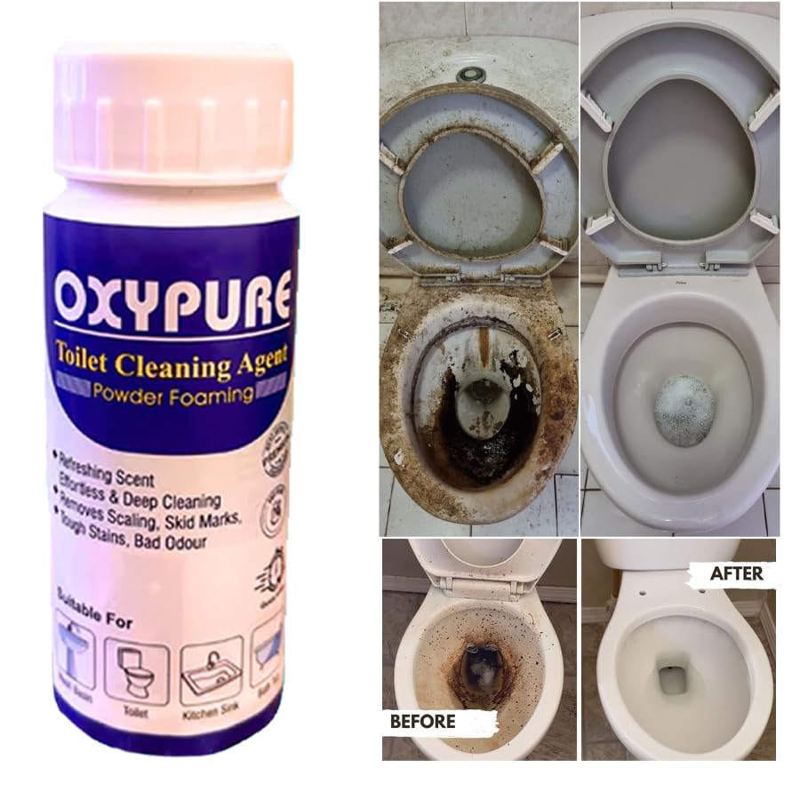 Oxypure™ (Pack of 2) | Toilet Cleaning Bathroom Clean Agent Deep Clean Toilet Powder Oxypure™ Toilet Cleansing Agent (Pack of 2) Zaavio.co®