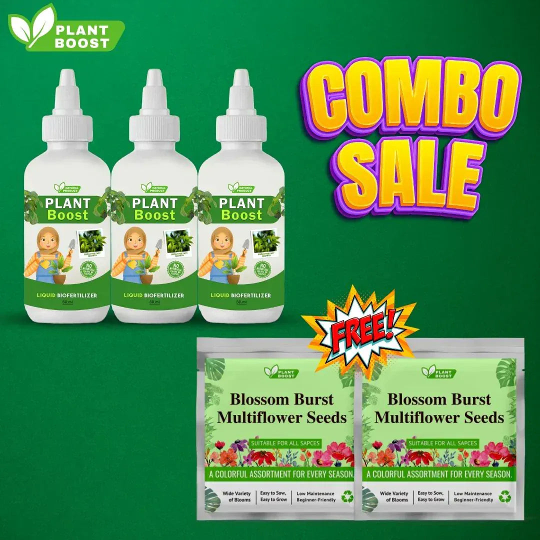 Plant Boost Combo (3 Plant Boost Packs with FREE 2 Flower Seed Packs) Plant Boost Combo (3 Plant Boost Packs with FREE 2 Flower Seed Packs)