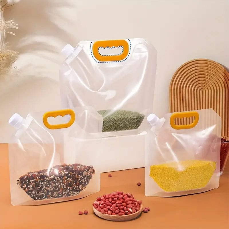 Plastic Bags Container Kitchen Storage Food Containers For Kitchen - Multigrain Storage Bags (5-Pack) Multigrain Storage Bags (5-Pack)