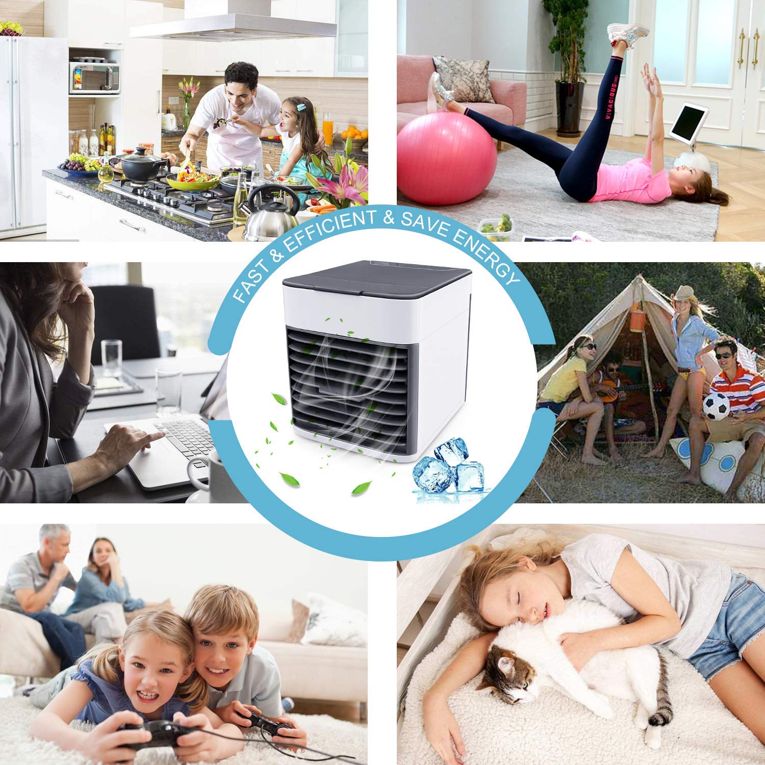 Portable Room Cooler Arctic Air Conditioner Pure Chill - Portable Mini Air Conditioner 2.0 Air Conditioners Portable Mini Air Conditioner 2.0