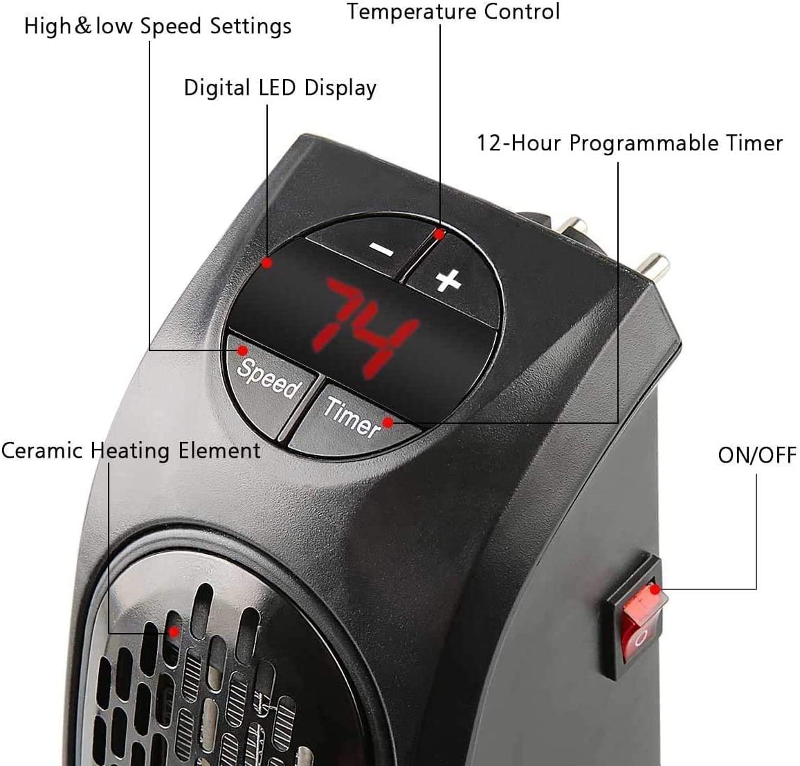 Portable Room Heater Electric Energy Efiicient Mini Heaters Portable Mini Room Heater