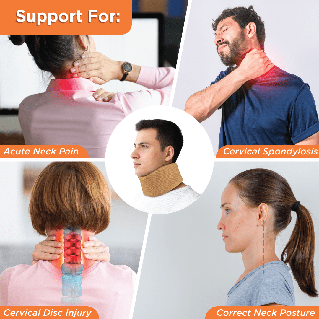 Posturexio™ | Cervical Collar Pillow For Neck Stiffness Brace Soft Collar Posturexio™ Soft Fabric Cervical Collar Zaavio®