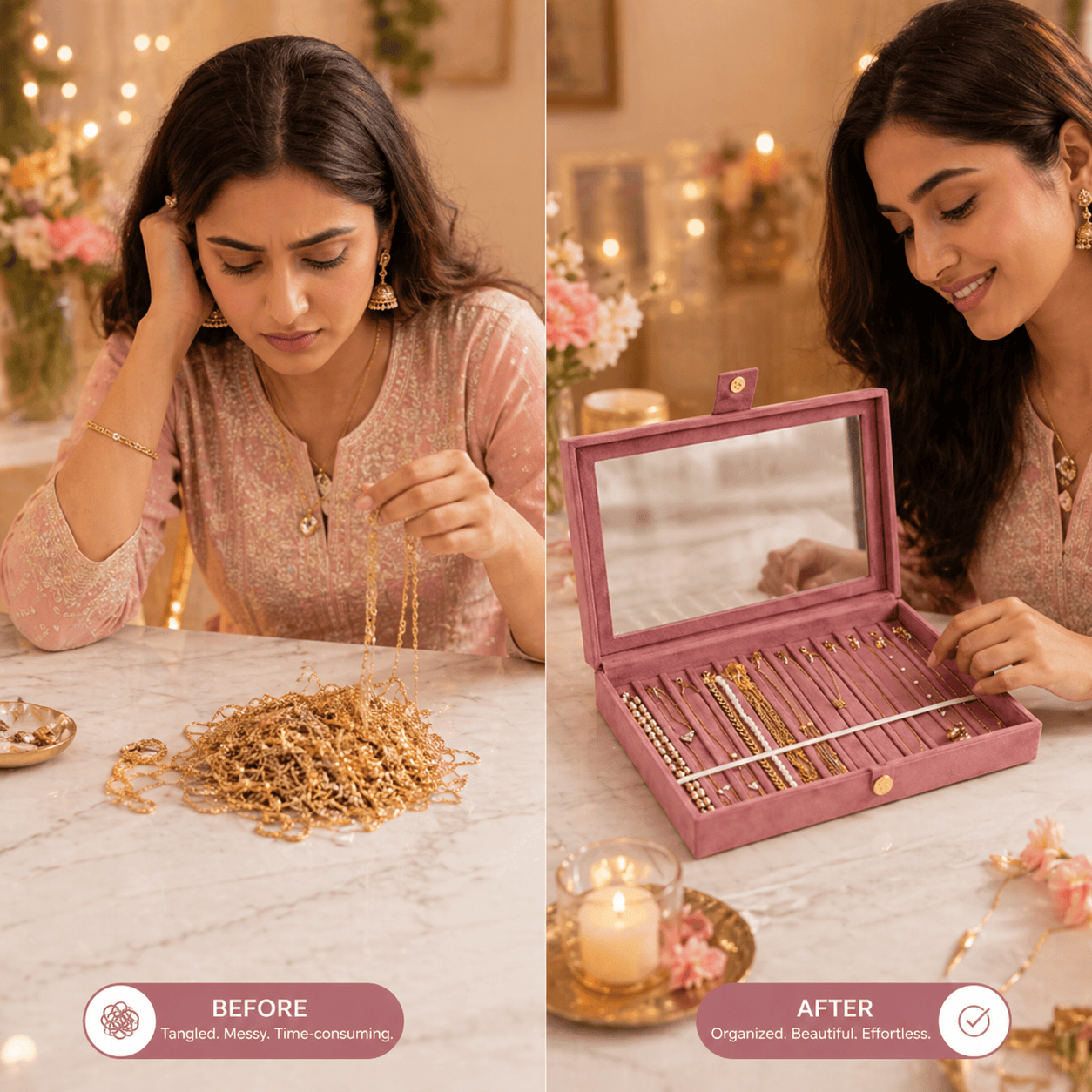 Premium Chain & Necklace Organizer Box Premium Chain & Necklace Organizer Box
