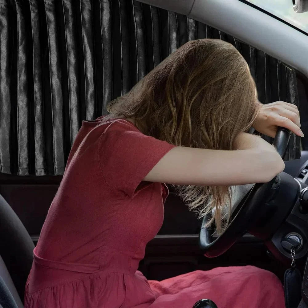 Privacy Car Curtains | Window Curtains Car Curtain Automotive Windows Covering Fold Privacy Car Curtains (Set of 4)