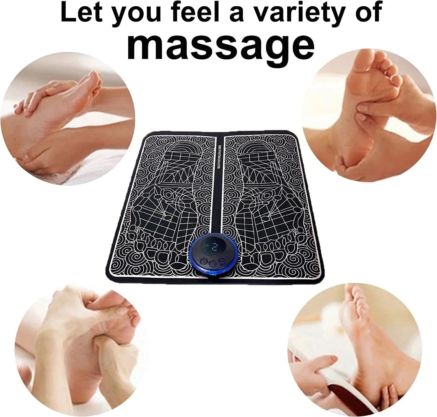Pulsezy™| EMS Leg and Foot Massager Mat Electrical Pad Pulsezy™ Zaavio.co®