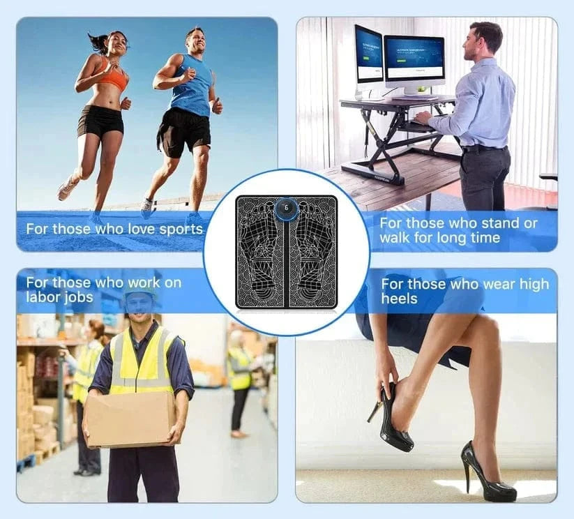 Pulsezy™| EMS Leg and Foot Massager Mat Electrical Pad Pulsezy™ Zaavio.co®