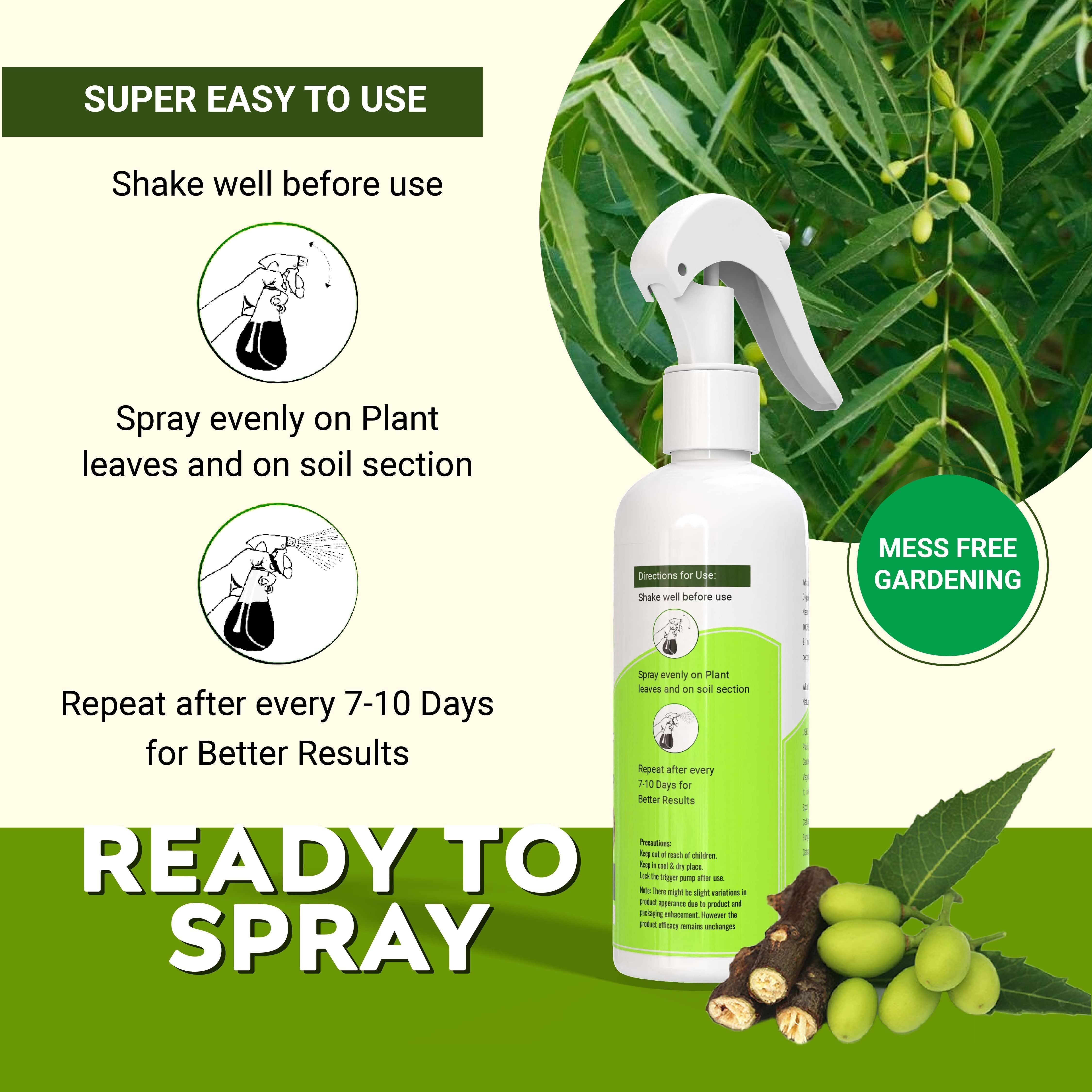 Pure Neem Plant Protection Spray (Buy 1 Get 1 Free) | Neem Oil Succulent Plants Herb Plant Trees Plant Protection spray Pure Neem Plant Protection Spray (Pack of 2) Zaavioยฎ