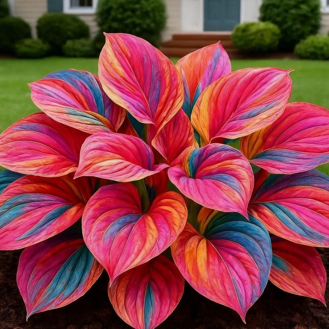 Rare Multicolor Hosta Seeds+Plant Growth Serum Free | Flower Garden Organic Seeds Rare Plants Flowers Bed Rare Multicolor Hosta Seeds+Plant Growth Serum Free