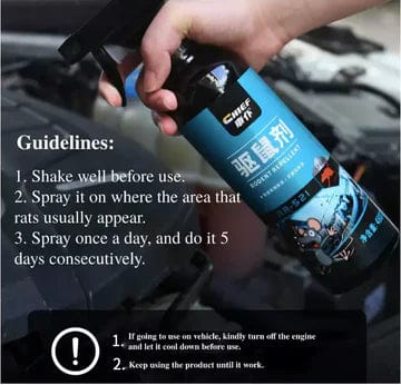 Rat Repellent Spray For Car and Home (Set of 3) Rat Repellent Spray For Car and Home (Set of 3)