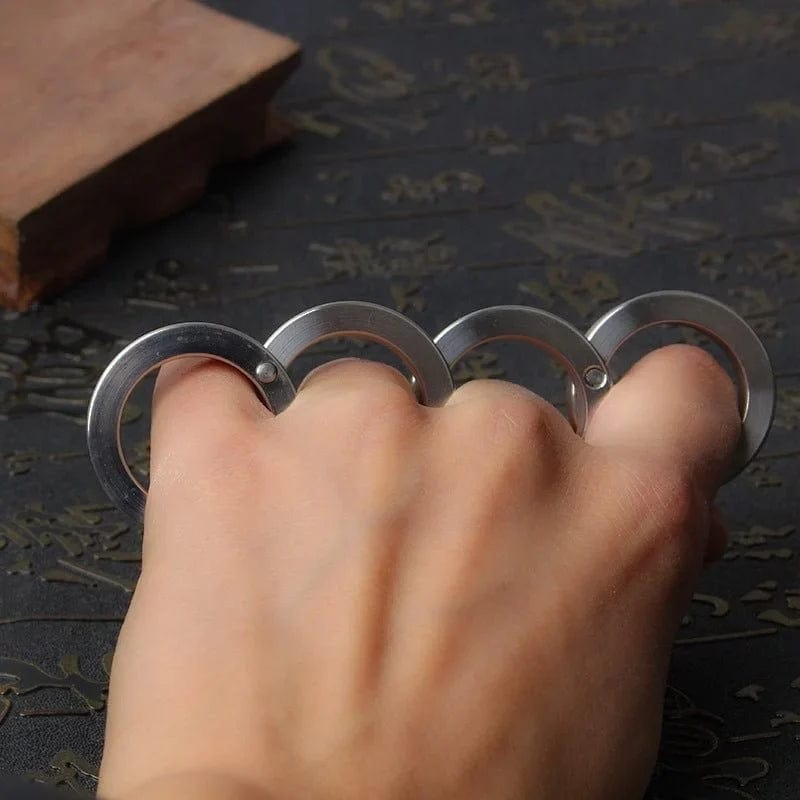 Rings For Men And Women Jewelry Self Defence Ring Stainless Steel Ring- Rotatable Folding Ring (SET of 2) Rotatable Folding Ring (SET of 2)