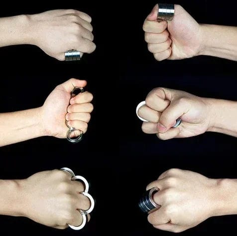 Rings For Men And Women Jewelry Self Defence Ring Stainless Steel Ring- Rotatable Folding Ring (SET of 2) Rotatable Folding Ring (SET of 2)
