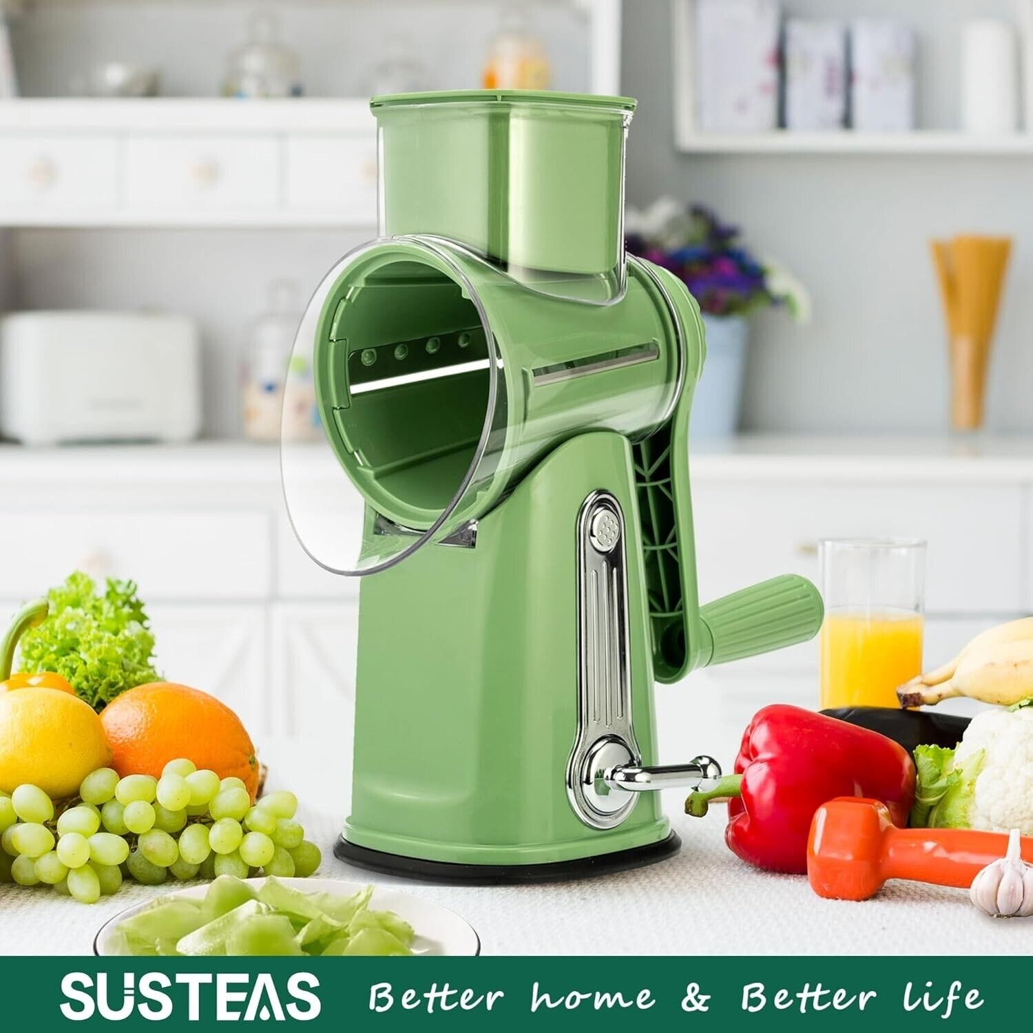 Rotary Vegetable Slicer Carrot Spiralizer Salad Cutter Rotary Vegetable Slicer