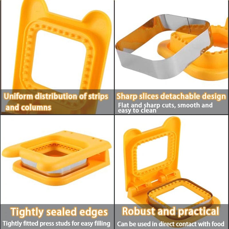 Sandwich Molds Cutter and Sealer | Shape Mini Cutter Sandwich Bread Shapes Cutter Set Sandwich Molds Cutter and Sealer