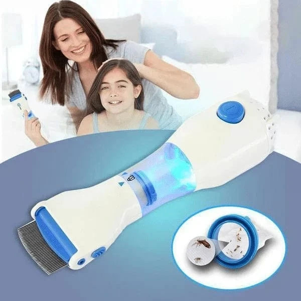 Scalpvaczio™ | Head Lice Comb Treatment Removal Infestation Scalpvaczio™ Electric Head Lice Remover Zaavio®