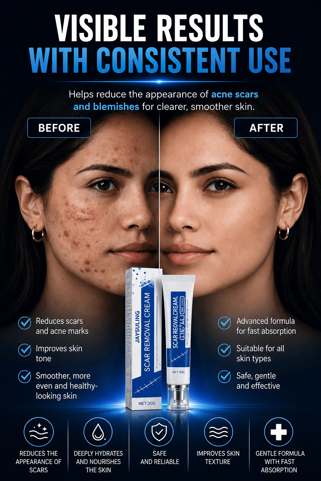 ScarSmooth™- Great for all types of marks ScarSmooth™- Great for all types of marks