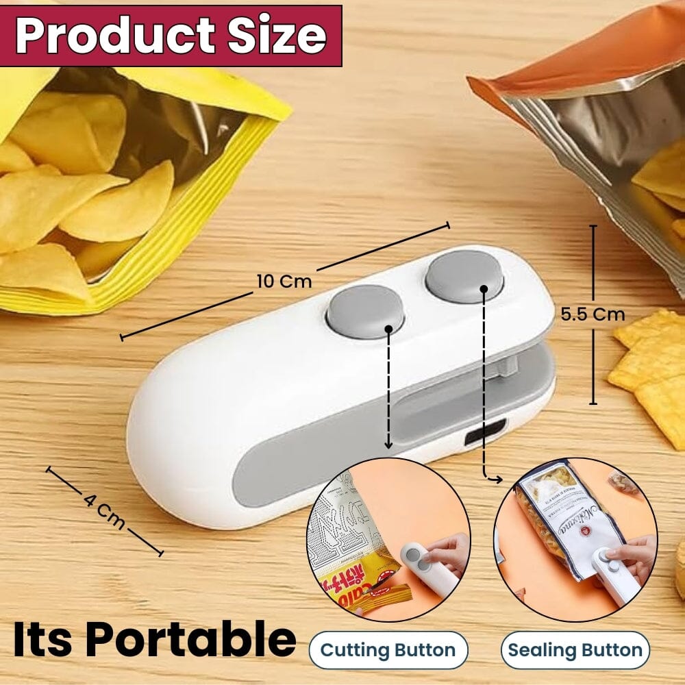 Portable Sealing Machine for Food Freshness ( Buy 1 Get 1 Free )
