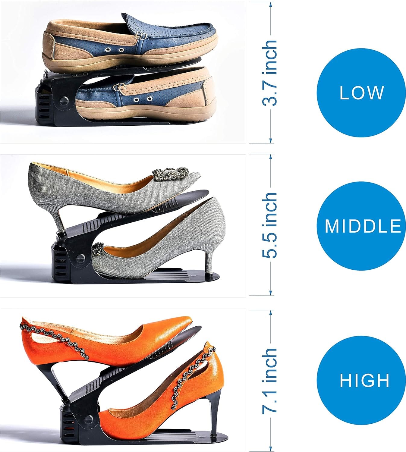 Shoe Organizer - The Adjustable Shoe Rack Space Saver Shoe Organizer - The Adjustable Shoe Rack Space Saver
