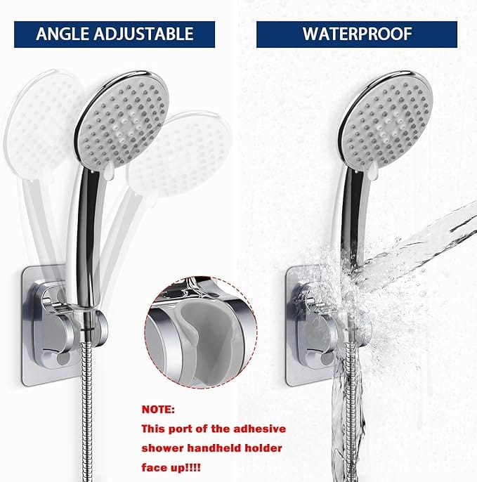 Shower Holder (Set of 2) | Shower Head Bathroom Accessories Stand Handle Holder Shower Holder (Set of 2)