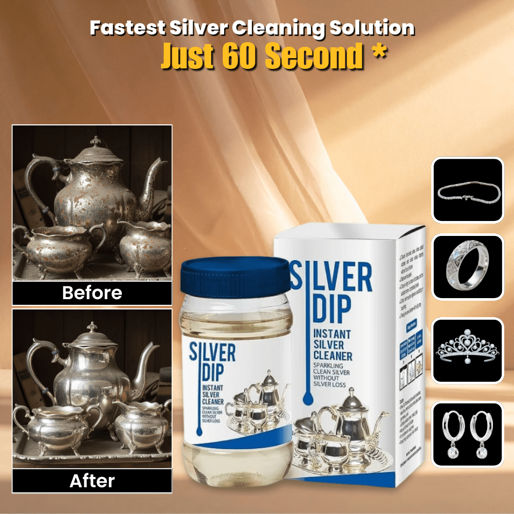 Silver Cleaner (Set of 2) Pack of 2 Instant Silver Cleaner (Pack of 2)