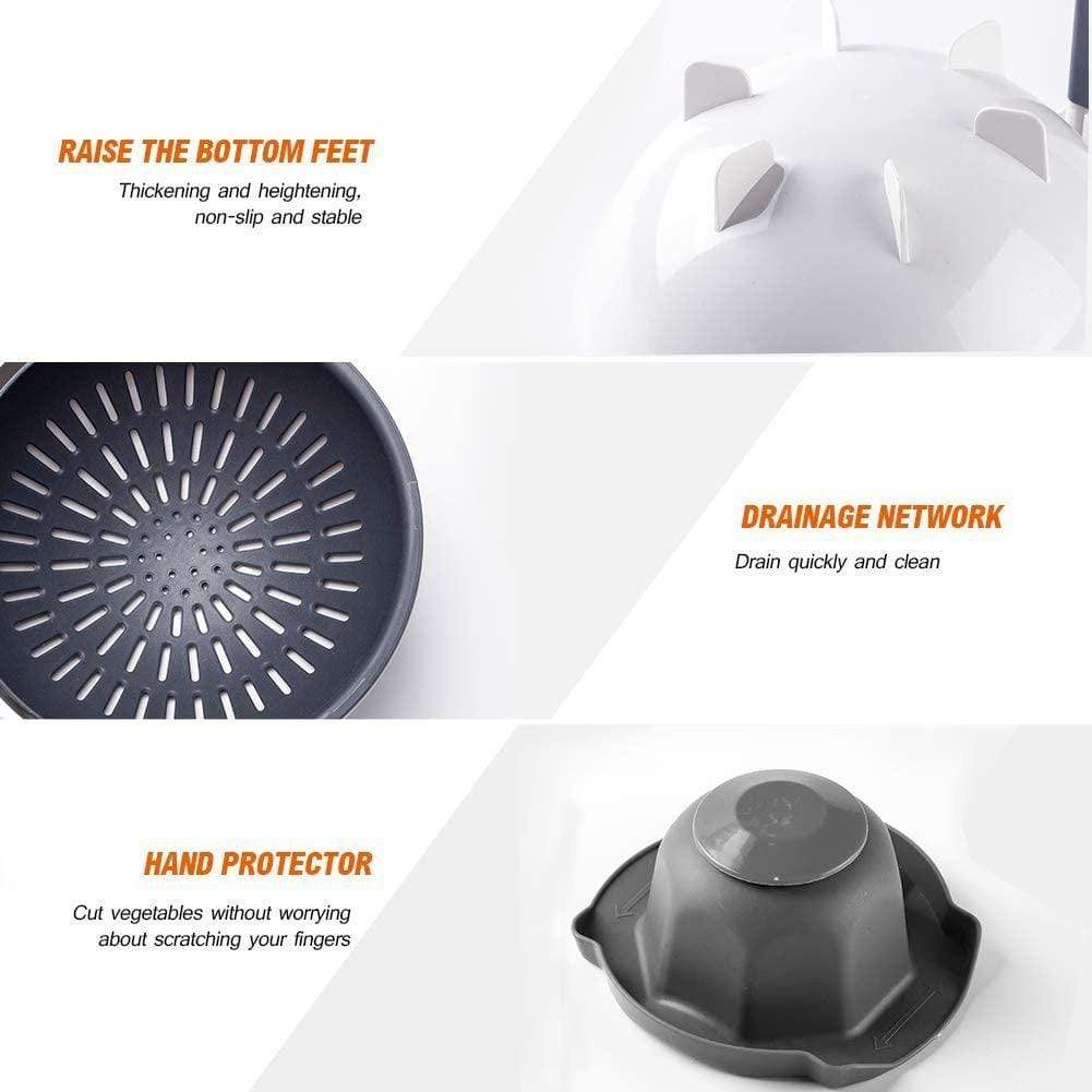 Slickio™ Vegetable Cutter | Multifunctional Slicer Cutter Vegetable Strainer Potato Carrot Grater Slickio™ Vegetable Cutter Zaavio®