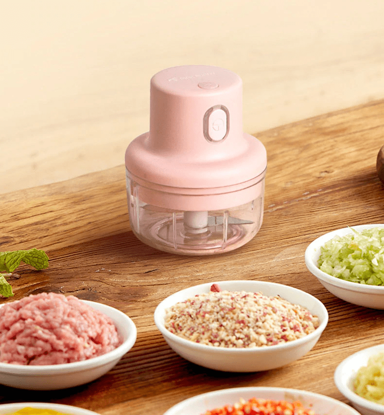 Slickix™ 2.0 | Mini Electric Vegetable Chopper Onion Tomato Chopper Large Slickix™ 2.0 Food Processor Zaavio®
