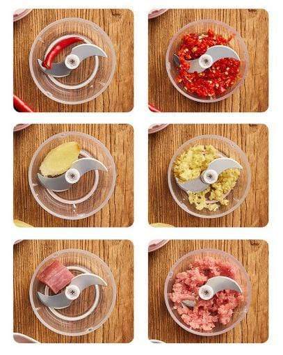 Slickix™ 2.0 | Mini Electric Vegetable Chopper Onion Tomato Chopper Large Slickix™ 2.0 Food Processor Zaavio®