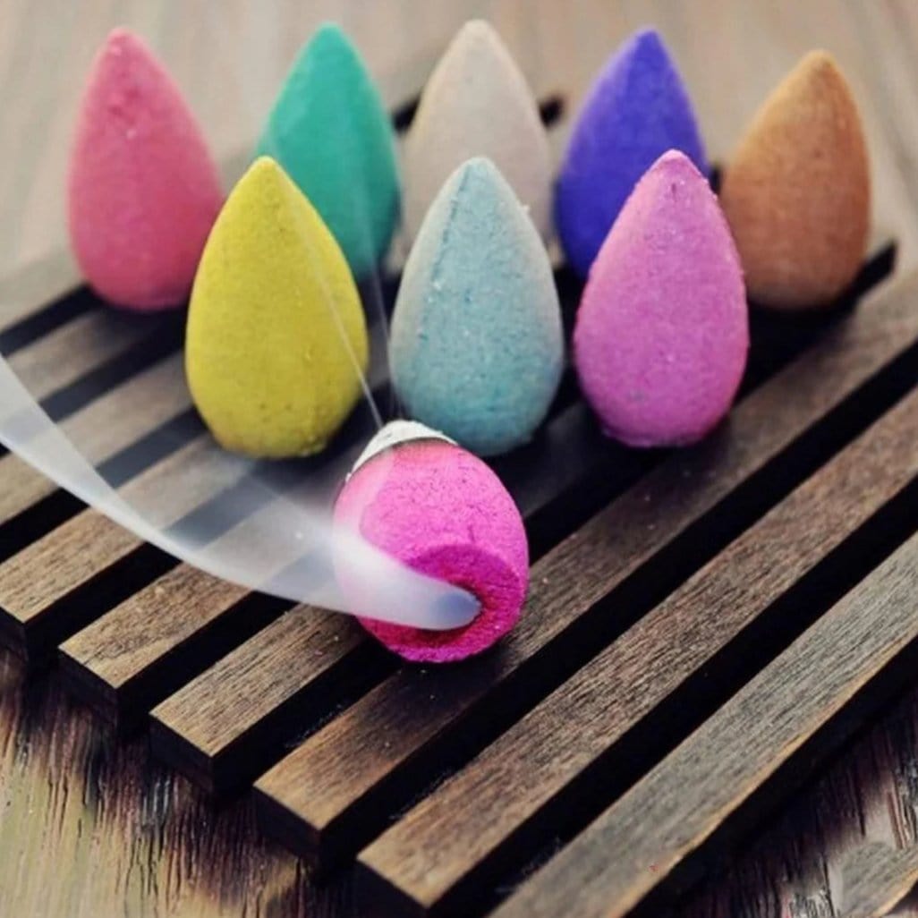 Smoke Fountain Incense Holder | Incense Burner Holder Shivling Waterfall Backflow Smoke Fountain Incense Holder (30 Free Backflow Cones)