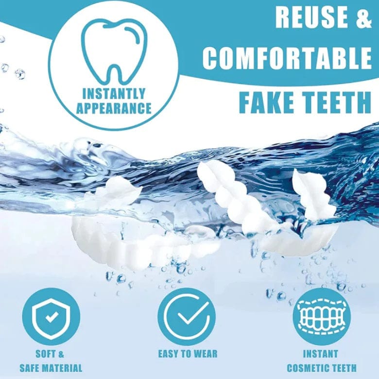 Snap-on Dentures | White Teeth Braces Clip On Veneer Teeth Perfect Dental Braces Snap-on Dentures
